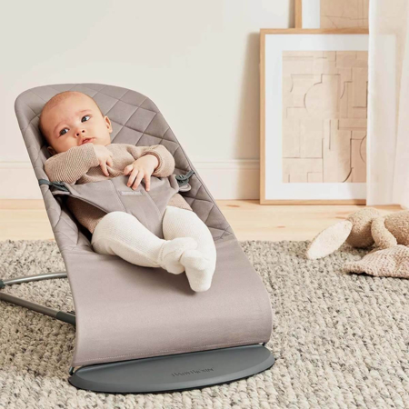 Slika za BabyBjörn® Ležaljka Balance Bliss Woven Classic Quilt Sand Grey