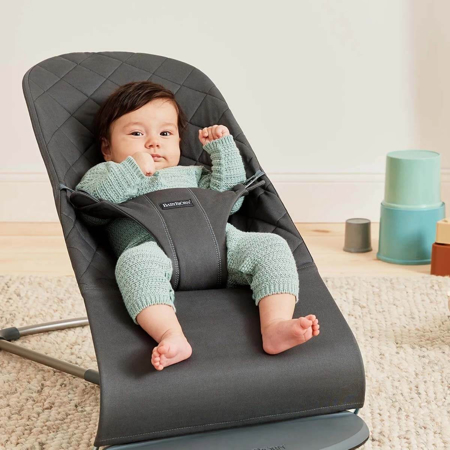 Slika za BabyBjörn® Ležaljka Balance Bliss Woven Classic Quilt Anthracite