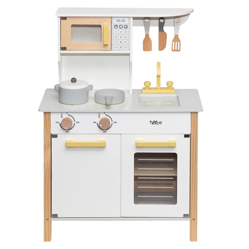Immagine di Tryco® Cucina in legno con accessori White/Gold