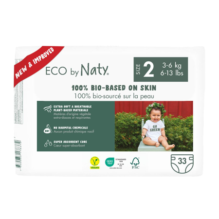 Slika Eco by Naty® Ekološke plenice 2 (3-6 kg) 33 kosov
