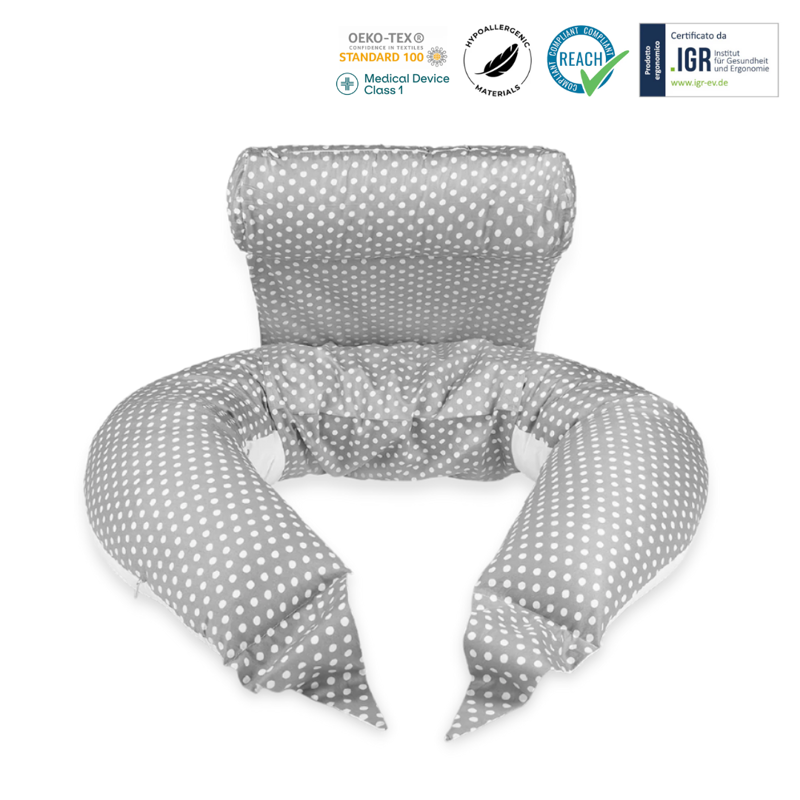 Slika za Koala Babycare® Jastuk za trudnice Hug+ Comfy Grey