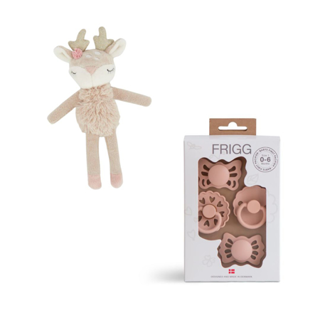 Slika za Evitas Poklon Set Frigg® Try-it Kolekcija Dude & Bieco® Zvečka Srnica