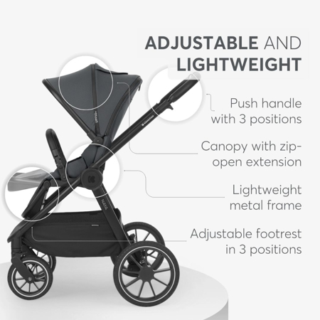Picture of KikkaBoo® Stroller 2in1 with carrycot Naya Grey