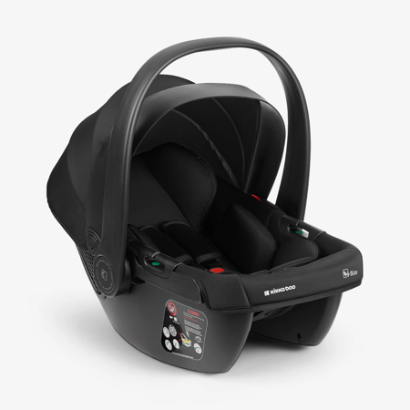 KikkaBoo® Otroški voziček s košaro 3v1 Modena Black