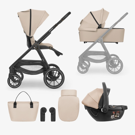 Slika KikkaBoo® Otroški voziček s košaro 3v1 Modena Beige