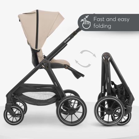 Slika za  KikkaBoo® Dječja kolica s košarom 3u1 Modena Beige