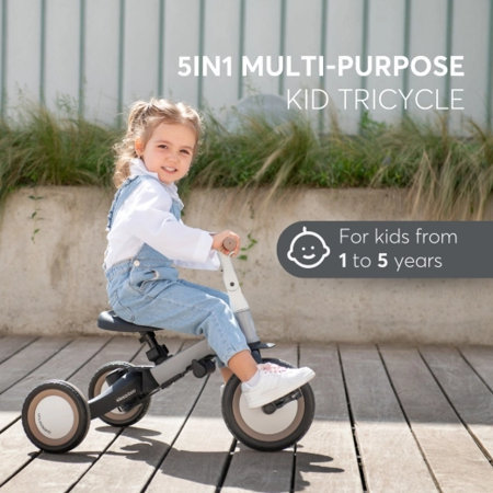 Immagine di KikkaBoo® Triciclo 5in1 Flip Grey