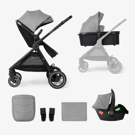 Slika za KikkaBoo® Dječji kolica s košarom 3u1 Ava Grey