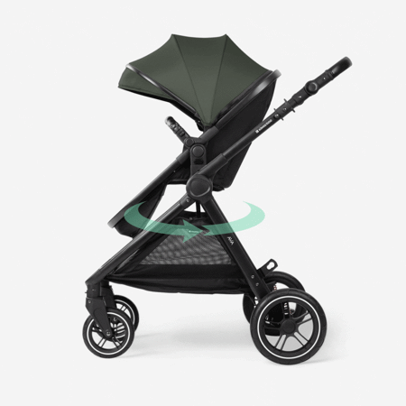 Slika za KikkaBoo® Dječji kolica s košarom 3u1 Ava Army Green