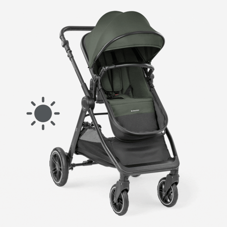 Slika za KikkaBoo® Dječji kolica s košarom 3u1 Ava Army Green