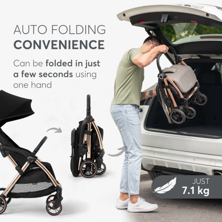 Picture of KikkaBoo® Autofolding pushchair Eden Army Green