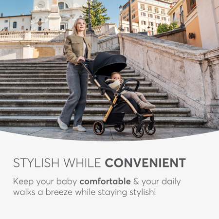 Picture of KikkaBoo® Autofolding pushchair Eden Army Green