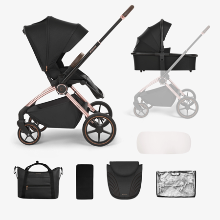 Slika za KikkaBoo® Dječja kolica s košarom 2u1 Kara Black