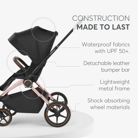Picture of KikkaBoo® Stroller 2in1 with carrycot Kara Black