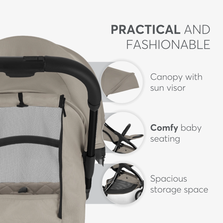 KikkaBoo® Otroški voziček Cloe Beige