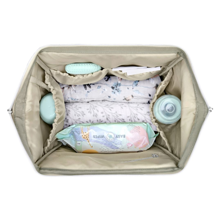 Picture of KikkaBoo® Mama bag Siena Luxe Secret Garden Beige