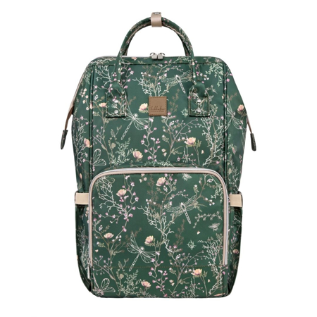 Slika KikkaBoo® Previjalni nahrbtnik Siena Luxe Secret Garden Deep Green