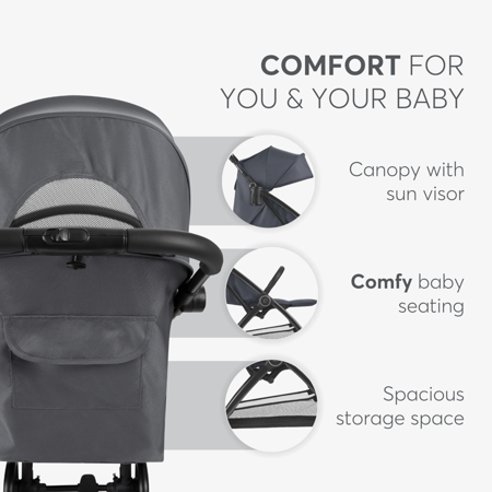 Slika za KikkaBoo® Dječja kolica Joy Dark Grey