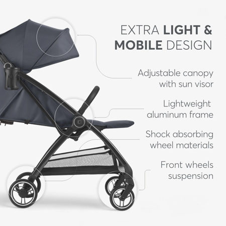 Slika za KikkaBoo® Dječja kolica Joy Dark Grey