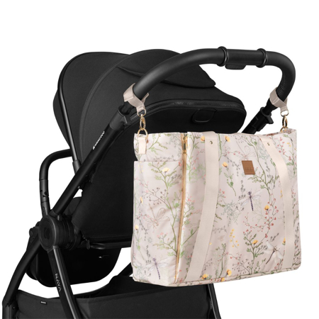 KikkaBoo® Previjalna torba Florence Secret Garden Beige
