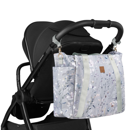KikkaBoo® Mama bag Florence Dreamy Fields Grey