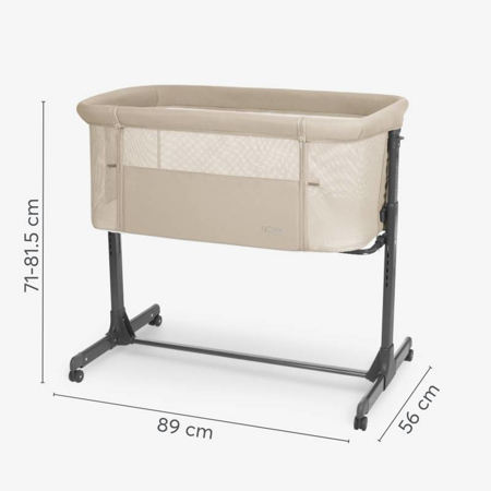 KikkaBoo® Obposteljna posteljica Noah Light Grey 2025