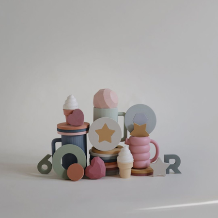 Mushie® Penaste puzzle za kopel