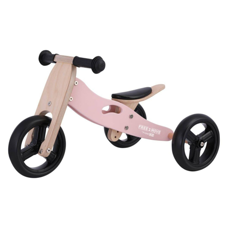 Slika za Free2Move® Drveni tricikl 2u1 Rider Pink
