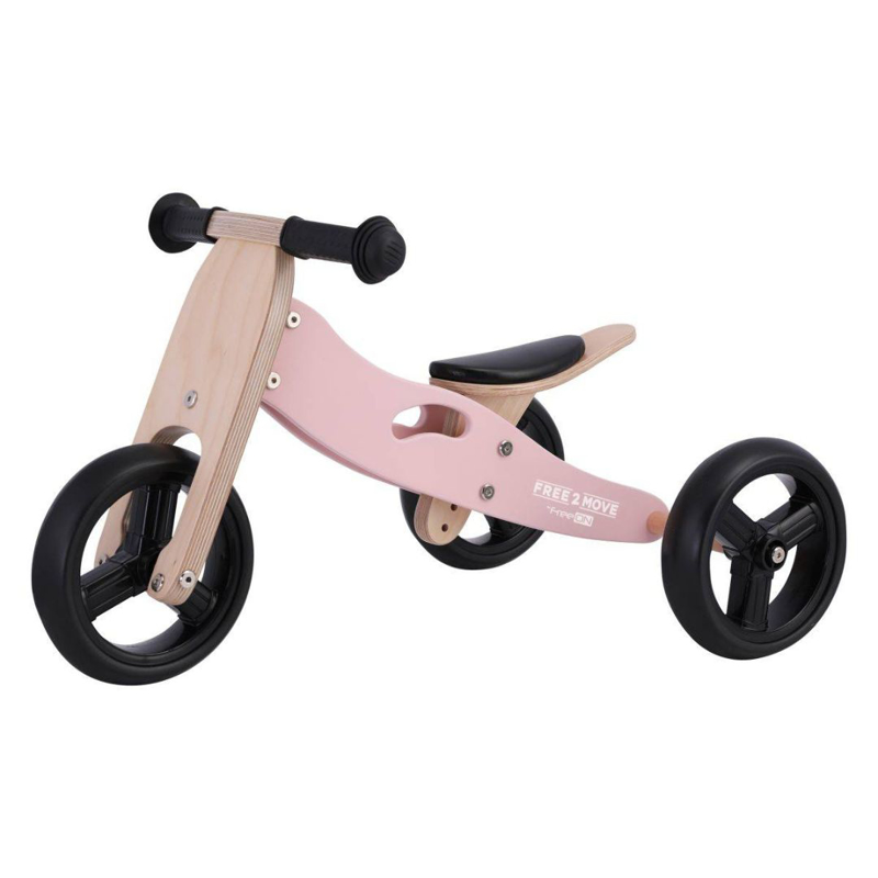 Slika za Free2Move® Drveni tricikl 2u1 Rider Pink