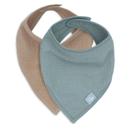 Slika Jollein® Muslin bandana slinček Sea Green/Biscuit 2 kosa