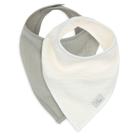 Slika za Jollein® Muslin bandana bib Olive Green/Oatmeal, 2 komada