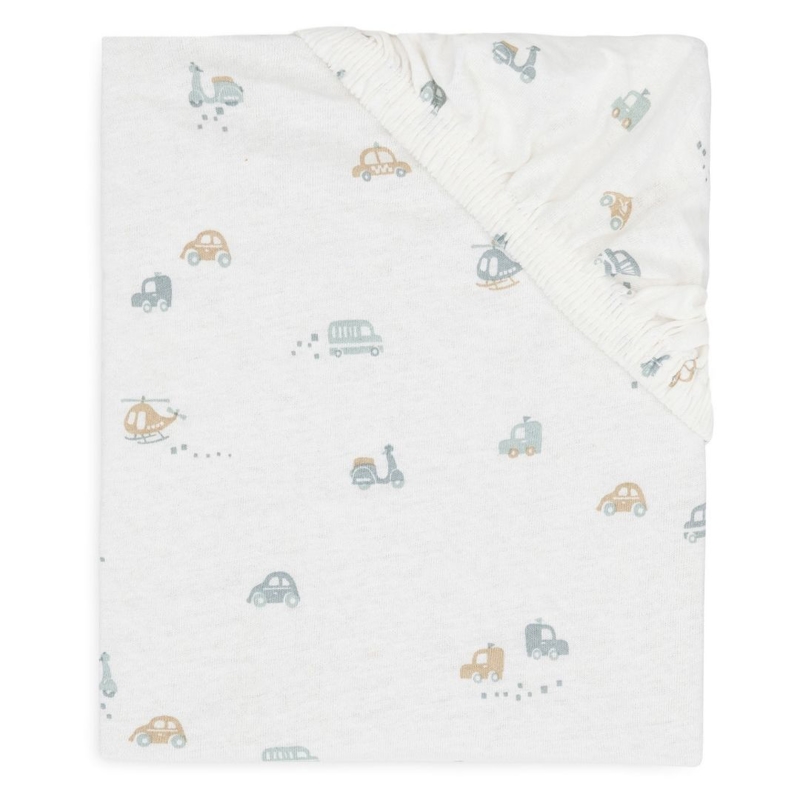 Slika za Jollein® Pamučna plahta Ivory 140x70/150x75 On The Go