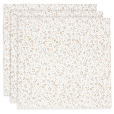 Slika Jollein® Komplet 3 tetra pleničk 70x70 cm Bloomy