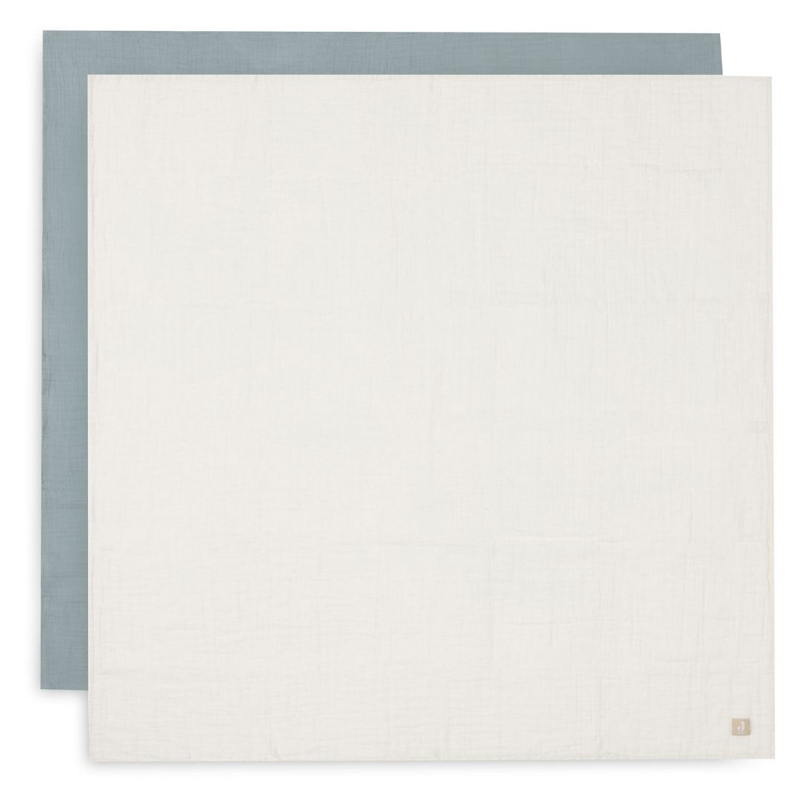Picture of Jollein® Muslin multi cloth small 115x115 Sea Green/Ivory (2pack)