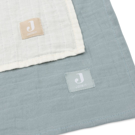 Picture of Jollein® Muslin multi cloth small 115x115 Sea Green/Ivory (2pack)