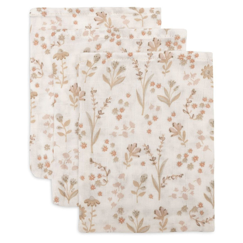 Jollein® Komplet 3 krpic za umivanje Bloomy 20x15