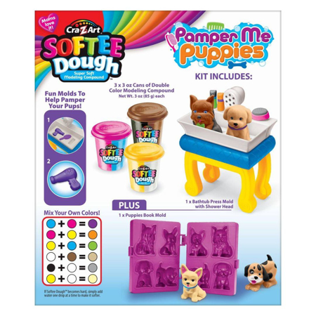 CrazArt® Otroški plastelin kužki Softee Dough