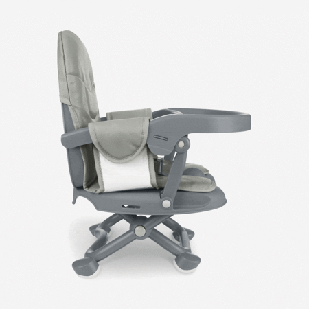 KikkaBoo® Prenosni stolček za hranjenje Pappo Grey