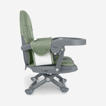 KikkaBoo® Prenosni stolček za hranjenje Pappo Army Green