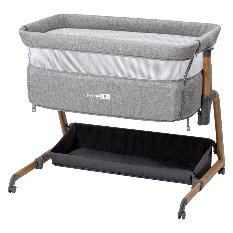 FreeON® Obposteljna posteljica Bliss s predalom grey