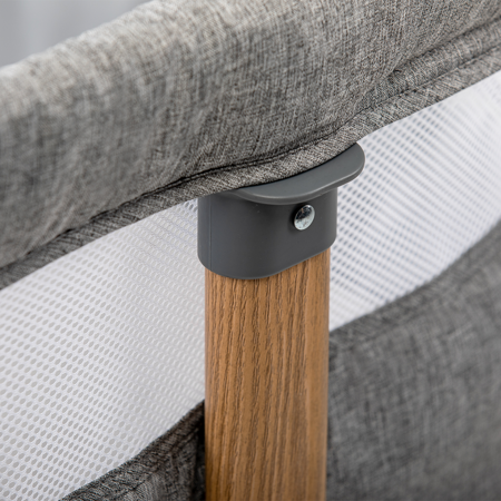 FreeON® Obposteljna posteljica Bliss s predalom grey