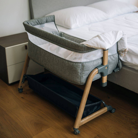 FreeON® Obposteljna posteljica Bliss s predalom grey