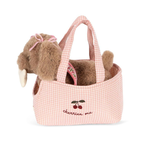 Konges Sløjd® Plišasti kuža Maude Pink Check