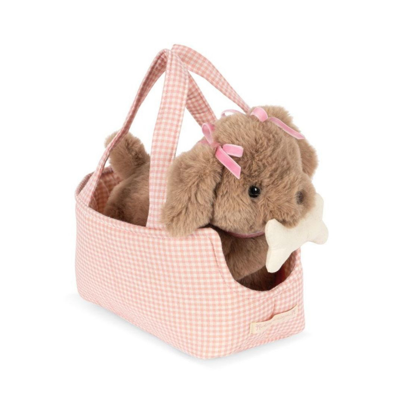 Konges Sløjd® Plišasti kuža Maude Pink Check