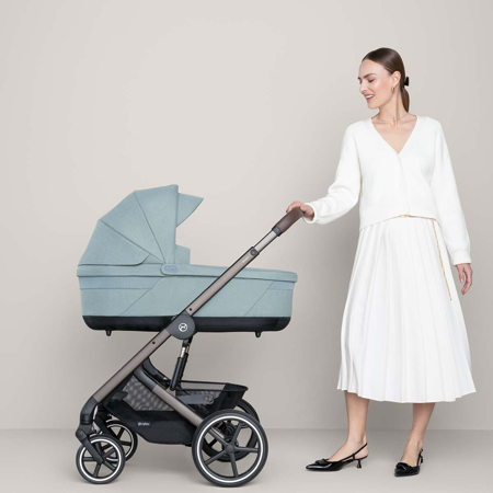 Picture of Cybex® 3in1 Stroller Balios S Lux + Carry Cot + Cloud G Car Seat Stone Grey