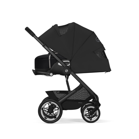 Cybex® Otroški voziček 2v1 Talos S LUX (0-22 kg) Moon Black (Black Frame)