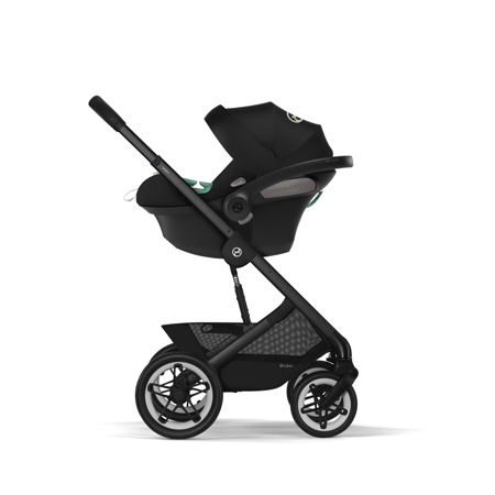 Cybex® Otroški voziček 2v1 Talos S LUX (0-22 kg) Moon Black (Black Frame)