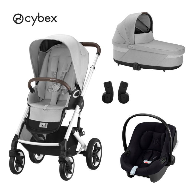 Slika za Cybex® Dječja kolica 3u1 Talos S Lux + Autosjedalica Aton B2 Grey