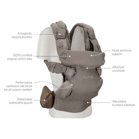 Slika za Nuna® Ergonska nosiljka Cudl™ Luxe Pewter