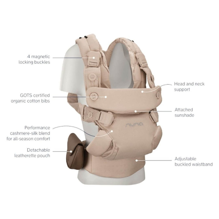 Nuna® Ergonomska nosilka Cudl™ Luxe Pearl